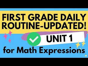 1st Grade Math Expressions Unit 1 Daily Routines- UPDATED!