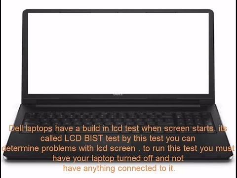 How to fix the white blank screen dell (LCD BIST TEST)