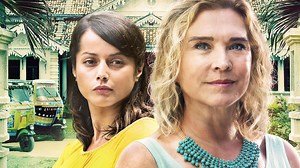 Amanda Redman came face to face with a snake filming The Good Karma Hospital