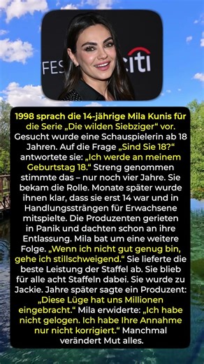 Eine Lüge, die alles veränderte 🎬🔥 #milakunis #hollywood