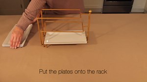 Stellar Styles 360° Swivel Collapsible 3 Tiered Tray Stand Gold - Decorative 3 Tier Serving Tray for Parties, Buffet & Daily Use, Tiered Serving Trays & Platter - Thick Gold 3 Tier Serving Stand
