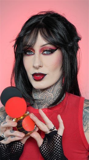 Olivia VanDerMillen on Instagram: "Wednesday by @michellevisage x @arielleshoshana ❤️🖤 . #perfume #makeup #michellevisage"