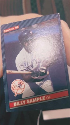 1986 Billy Sample Yankees card!!!