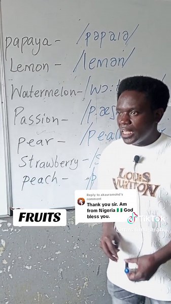 Learn the Correct Pronunciation of Fruits - Pineapple, Apple, Avocado, Banana, Grape, Tomato, Orange, Mango, Guava, Papaya, Lemon, Watermelon, Passion, Pear, Strawberry, Peach