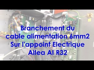 How to connect the 6mm2 cable of the electric auxiliary heater to an Alfea AI (Phoenix terminal b...