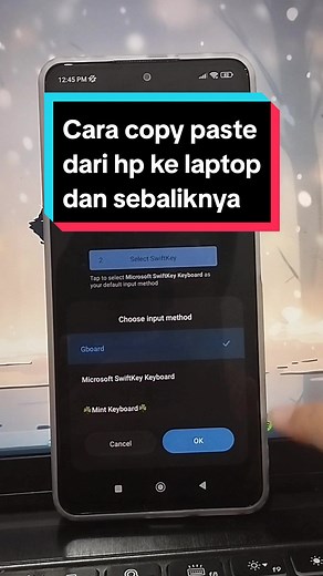Sedikit trik buat yang pengen copy paste dari hp ke laptop dan sebaliknya #triklaptop #copypaste #windows #android #techtips