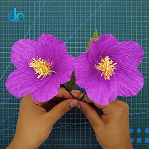 71K views · 334 reactions | Awesome Hibiscus Crepe paper Flower Making Instructions Step by Step. DIY Flowers | DIY Crafts & Art | Facebook