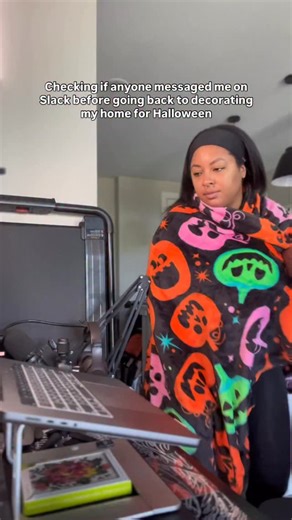 Living your best remote work life 🎃 The constant Slack check is real, but so is decorating your house at 2pm on a Friday because you can. This is what work life balance actually looks like when you work from home. No judgment, no explanation needed, just the freedom to be productive and festive at the same time. Who else is living this reality? | FlexJobs