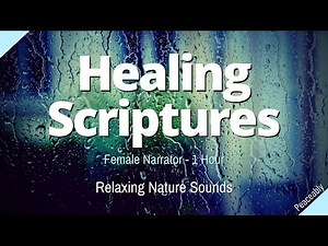 Healing Scriptures (Looped) | Fall Asleep w/ Soothing Rain | Sleep Better | Female Voice Audio Bible