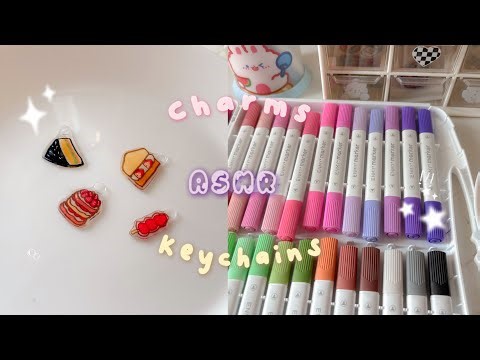 ASMR Making Korean Food Keychains Charms For Small Business | Satisfying ASMR Videos