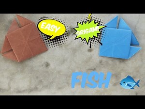 Easy Origami Fish | Simple Paper Fish Tutorial for Beginners