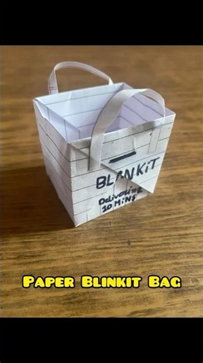 Paper Mart Bag 💼 | #shorts #origami #diy