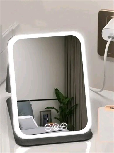 Espejo Cosmético LED Portátil recargable por USB #espejoled #espejo #espejomaquillaje #tiktokshopespaña #maquillajeeconomico