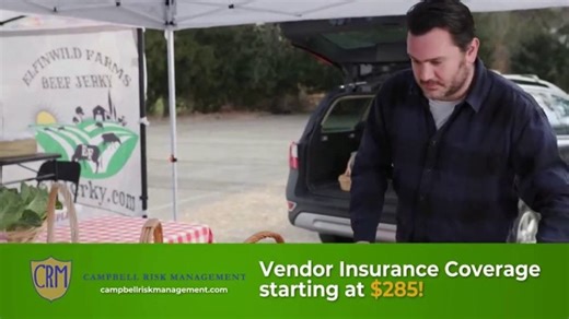 Campbell Risk Management TV Spot, 'Vendor Insurance: Starting at $285'