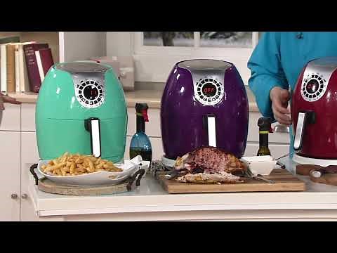 Cook's Essentials 5.3-qt Digital Air Fryer w/10 Presets & Pan on QVC
