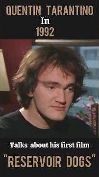 A young Quentin Tarantino 1992 talks about his Big break film Reservoir Dogs