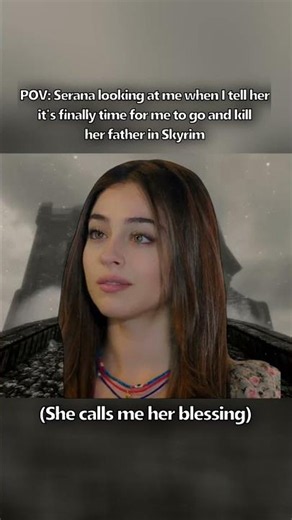 Serana's reaction to murdering her father hits different #skyrim #elderscrolls #shorts