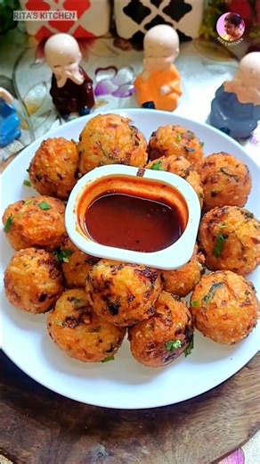 Leftover Rice Pakoda 😋| #shorts #snacks #trending #viral #ritaskitchen