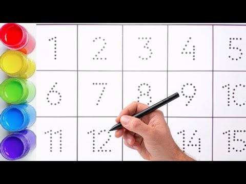 🎨 Learn to Count 1–15 | Kids Educational Video | Learn & Trace Numbers with a lots of fun 😊.