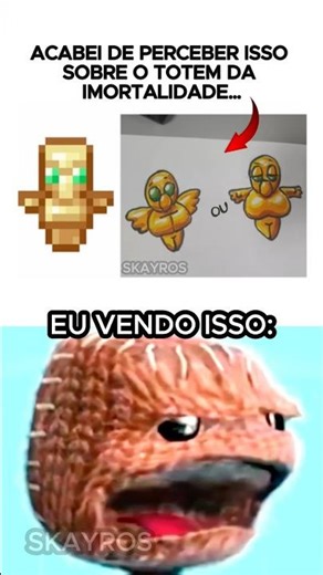 IMPOSSÍVEL DESVER O TOTEM DO MINECRAFT DESSE JEITO! 💀🤯 #best
