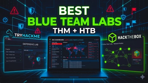 The Best Blue Team Labs to Become a SOC Analyst (TryHackMe   HackTheBox)