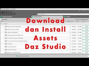 How to Download and Install Daz Studio 4.21 Assets in the Install Manager