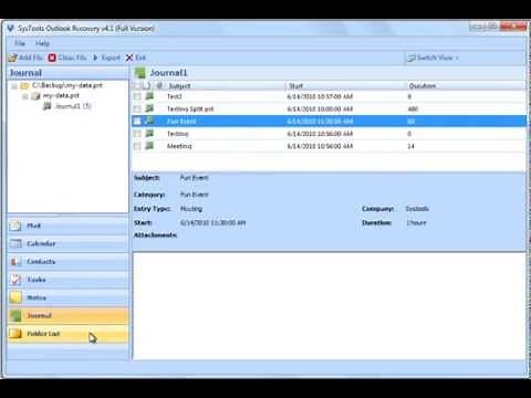 Old Video for Outlook PST File | Old Version