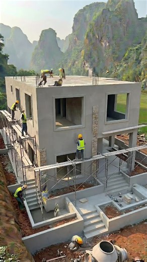 This House Was Built from Scratch — 100% Real Work 🏡✨ #RealConstruction #BuiltFromScratch #HouseBuilding #ConstructionLife #DreamHome