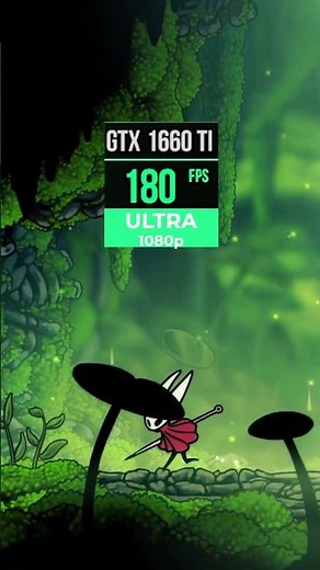 Hollow Knight Silksong - LOW vs HIGH - GTX 1660ti - 1080p Benchmark #hollowknight #silksong #shorts