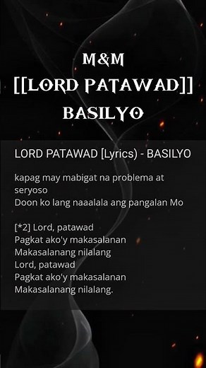Bassilyo - Lord Patawad (Lyrics) #shots