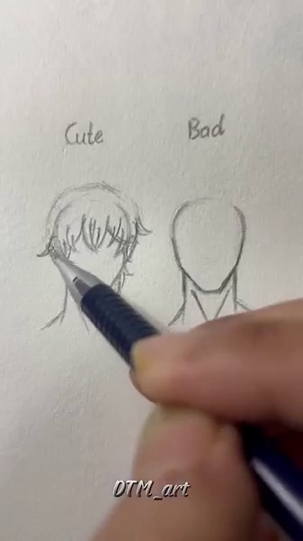 What's the BEST Way to Draw BOY HAIR for BEGINNERS #drawing #tutorial #howtodraw #art #hair #fpy