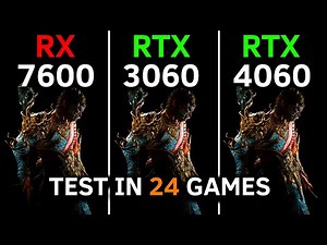 RTX 3060 vs RTX 4060 vs RX 7600 | RT + DLSS / FSR | Test in 24 Games at 1080p | 2025