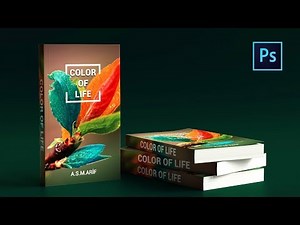 Photoshop cc tutorial: How to design BOOK COVER | How to mock up