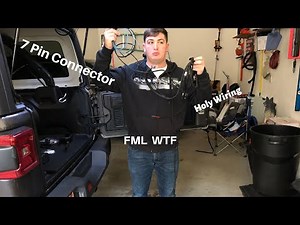 2018 Jeep JL 7 pin trailer connector Install