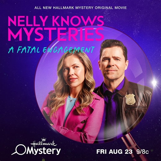 Pascale Hutton and Kavan Smith—When Calls the Heart's Coulters—are a brand new sleuthing team working to get to the bottom of a deadly mystery in the all new original “Nelly Knows Mysteries: A Fatal Engagement,” tonight at 9/8c on Hallmark Mystery! | Hallmark Mystery