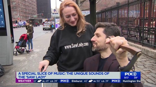 The unique sounds of the Saw Lady: Meet the New York City musician who plays a saw