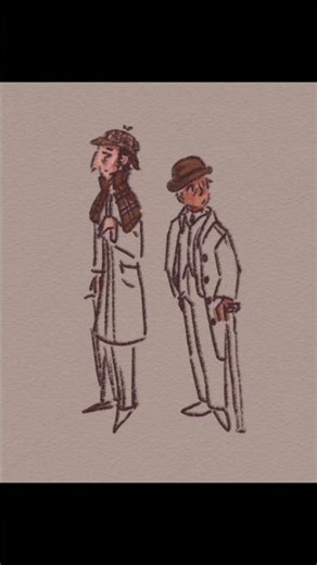 🔍 | #sherlockholmes #sherlock #johnwatson #johnlock #fanart #speedpaint #digitalart #clipstudiopaint