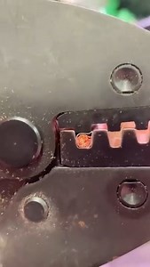 The satisfying click of a good quality ferrule crimping tool. #crimping #FERRULE #electricalwork #electricianstools | EFIXX
