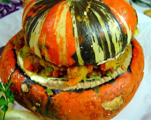 Stuffed Turban Squash Recipe - Chef's Resource Recipes