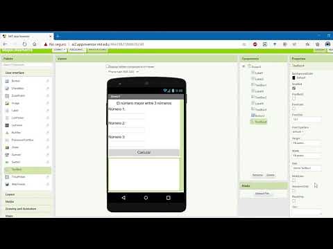 VideoTutorial - Crear una aplicación en APP INVENTOR (Mayor entre 3 números)