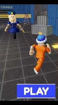 Escaping With My Best Friend in [Police Girl!] Barry 2 Player Escape from Prison V2!