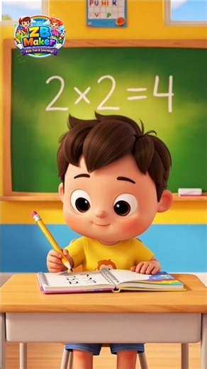 Fun Math Learning for Kids | Cute School Boy