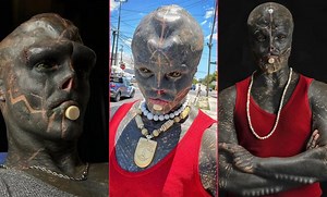 Man Who Transformed Into Black Alien Can't Get a Job Anywhere Due to His Extreme Look