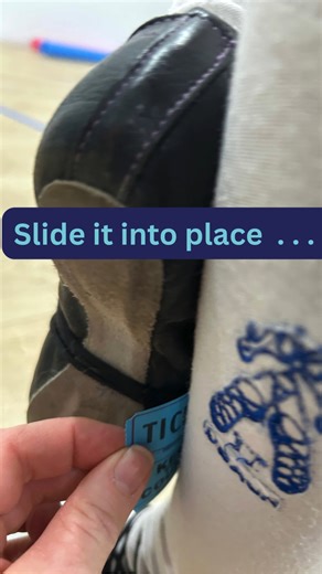 How does a raffle ticket help with tight positions? ➡️ Slide into 3rd aerial or 3rd rear aerial ⬆️ Do some hops ⁉️ Did it stay? 🎟️ If you keep it on, get an entry into our end of term raffle! | Highland Dance Albuquerque