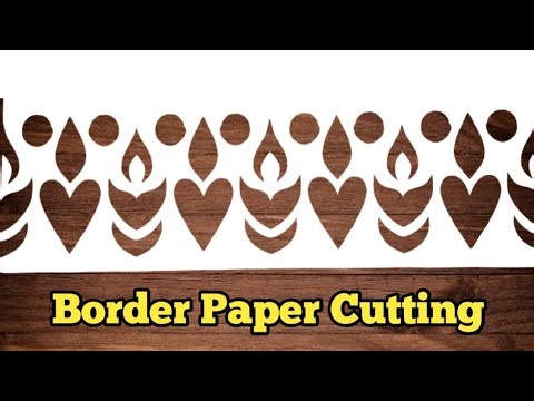 Border Diya Paper Cutting | Diya Craft | Diya Paper Cutting