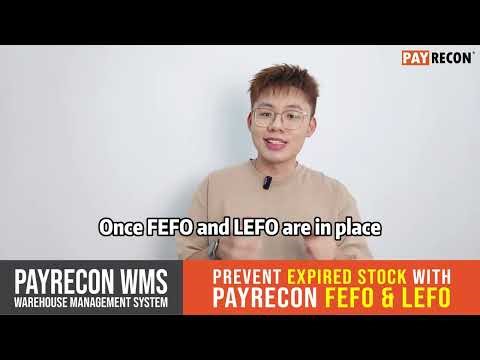 PayRecon WMS | Features Introduction : Fefo & Lefo Inventory Control