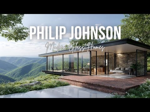 Philip Johnson Inspired Modern Glass Homes with Iconic Minimal Architecture