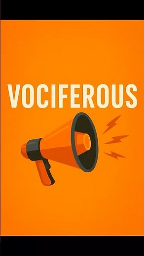 VOCIFEROUS — Loud, Forceful, and Impossible to Ignore