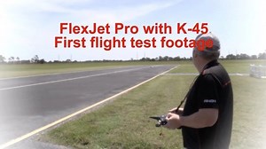 David puts the FlexJet Pro up for the first flight with the K45 turbine! #flexinnovations #aurapro #aura #flexjet #flexjetpro #k45 #kingtechturbines #kingtechk45 #kingtech | Flex Innovations