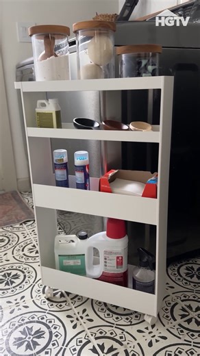 103K views · 289 reactions | Seeing this rolling storage cart slide perfectly under the kitchen counter… SOLD ‍↕️ Next-level organization! Buy your own on Amazon: https://amzlink.to/az0yjUa4F5xnM (We may make  from these links!) | HGTV | Facebook